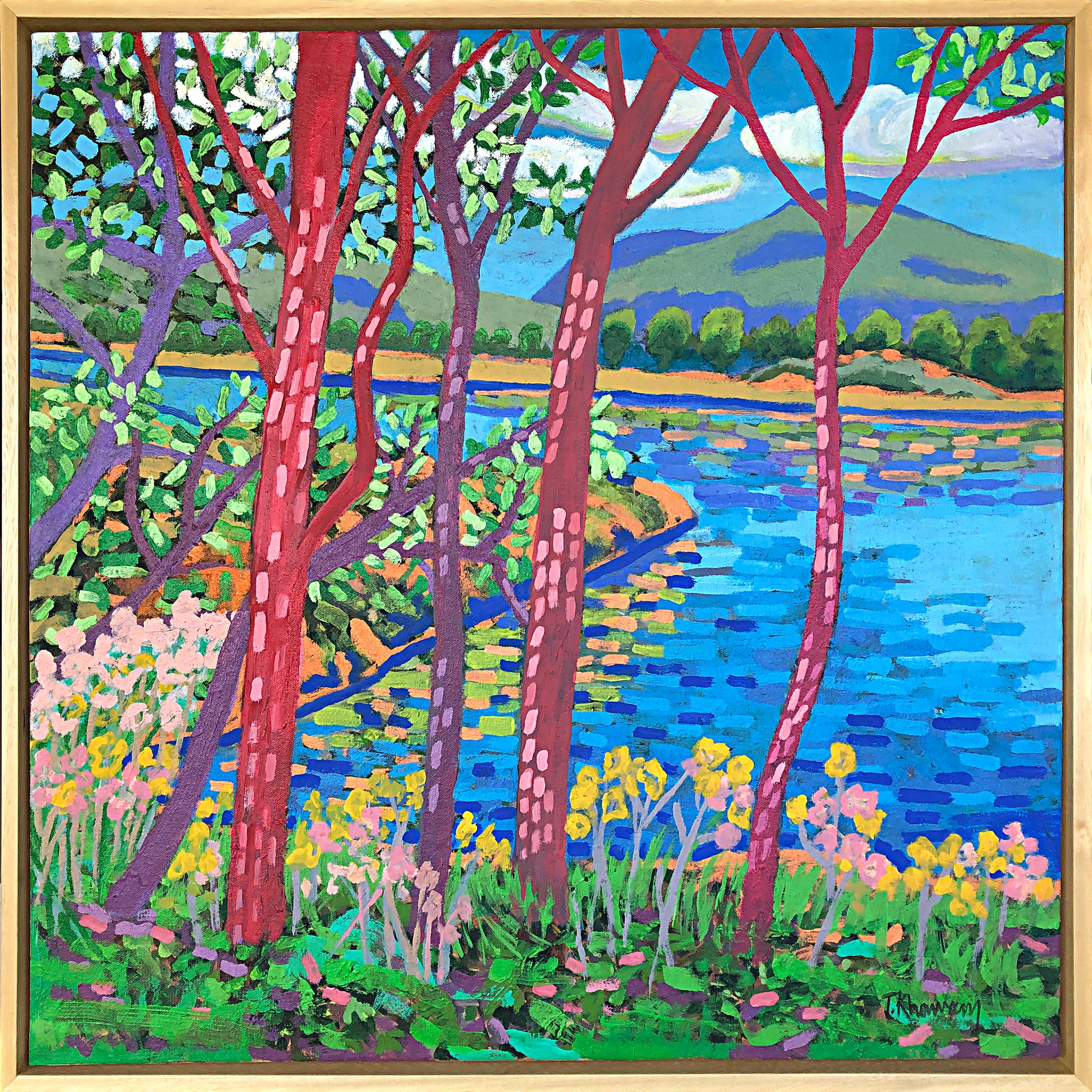 Tony Khawam Landscape Painting - West Point Through the Marshlands