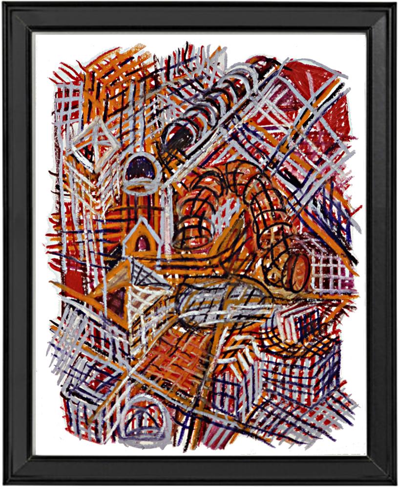 Tony Khawam Landscape Painting - Wire City – No.1