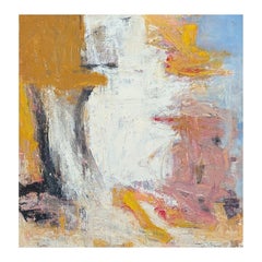 "Capas de tiempo en el jardín de Jimmy" Pintura expresionista abstracta de colores