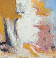 Peinture expressionniste abstraite colorée "Layers Of Time In Jimmy's Garden" (Les couches du temps dans le jardin de Jimmy)