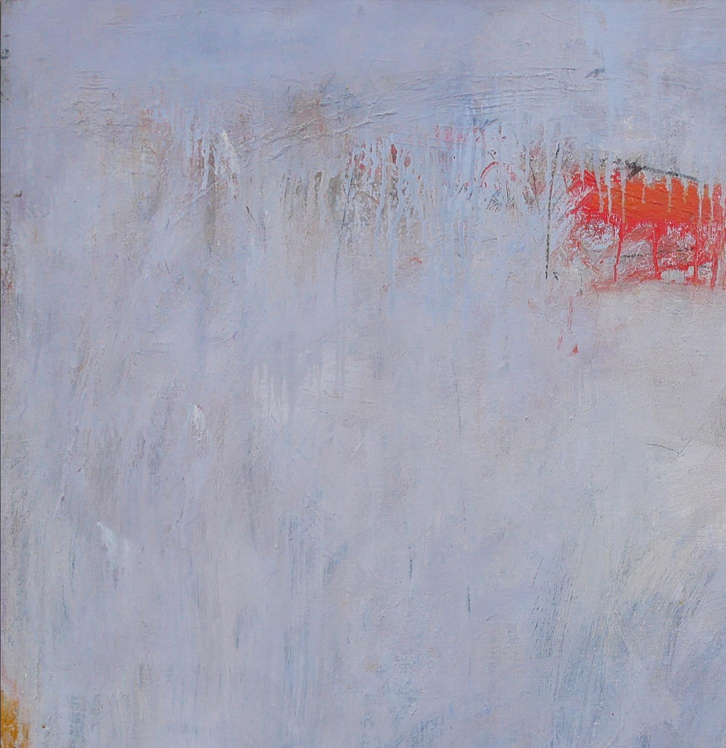 Lila, Grau und Rot getöntes abstraktes zeitgenössisches Gemälde (Zeitgenössisch), Painting, von Tony Magar