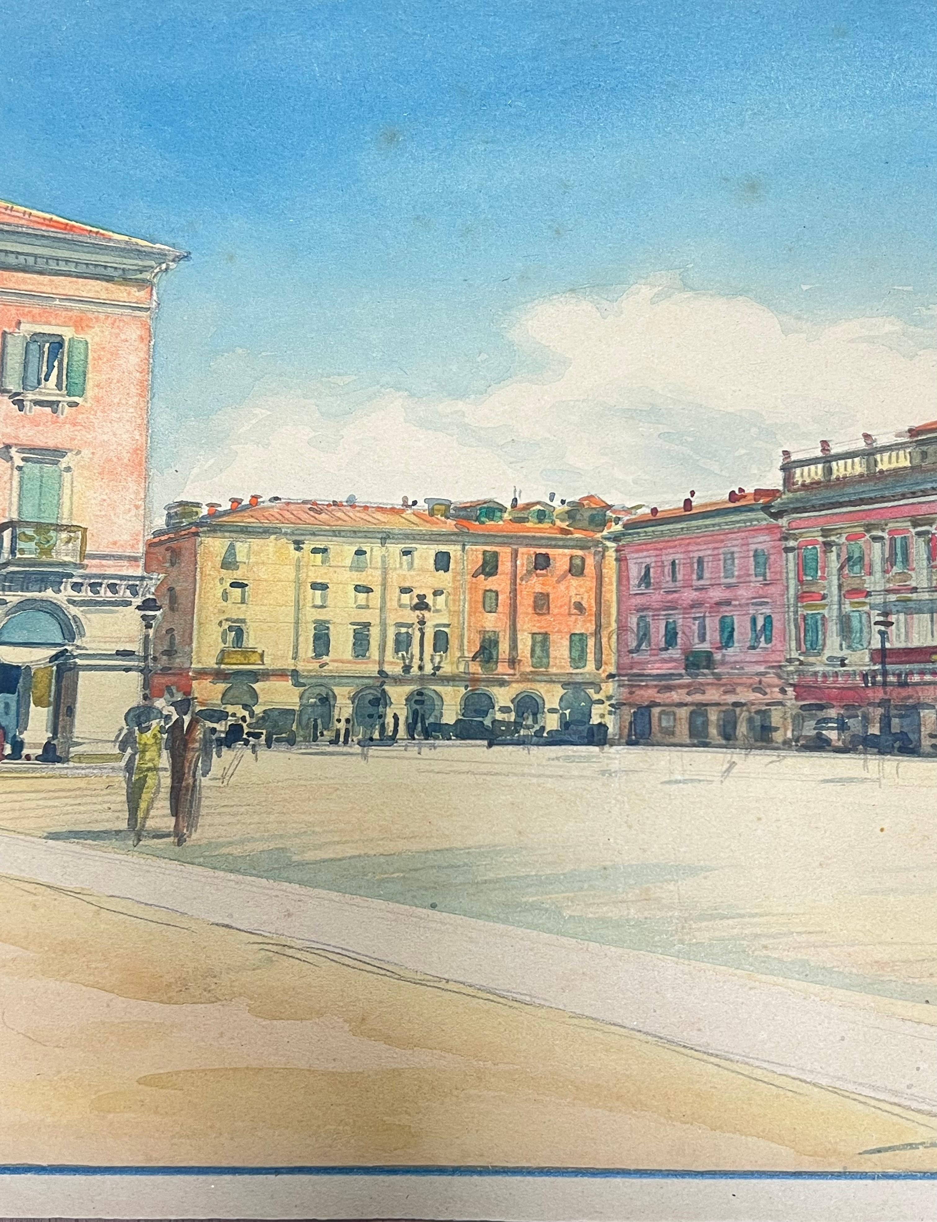 Nice Grand Plaza
Tony Minartz (French, 1873 - 1994)  
watercolour on artist paper
painting : 13 x 17 inches
Provenance: private collection in the South of France, 
Condition: very good condition with some age related markings to the paper. 

Minartz