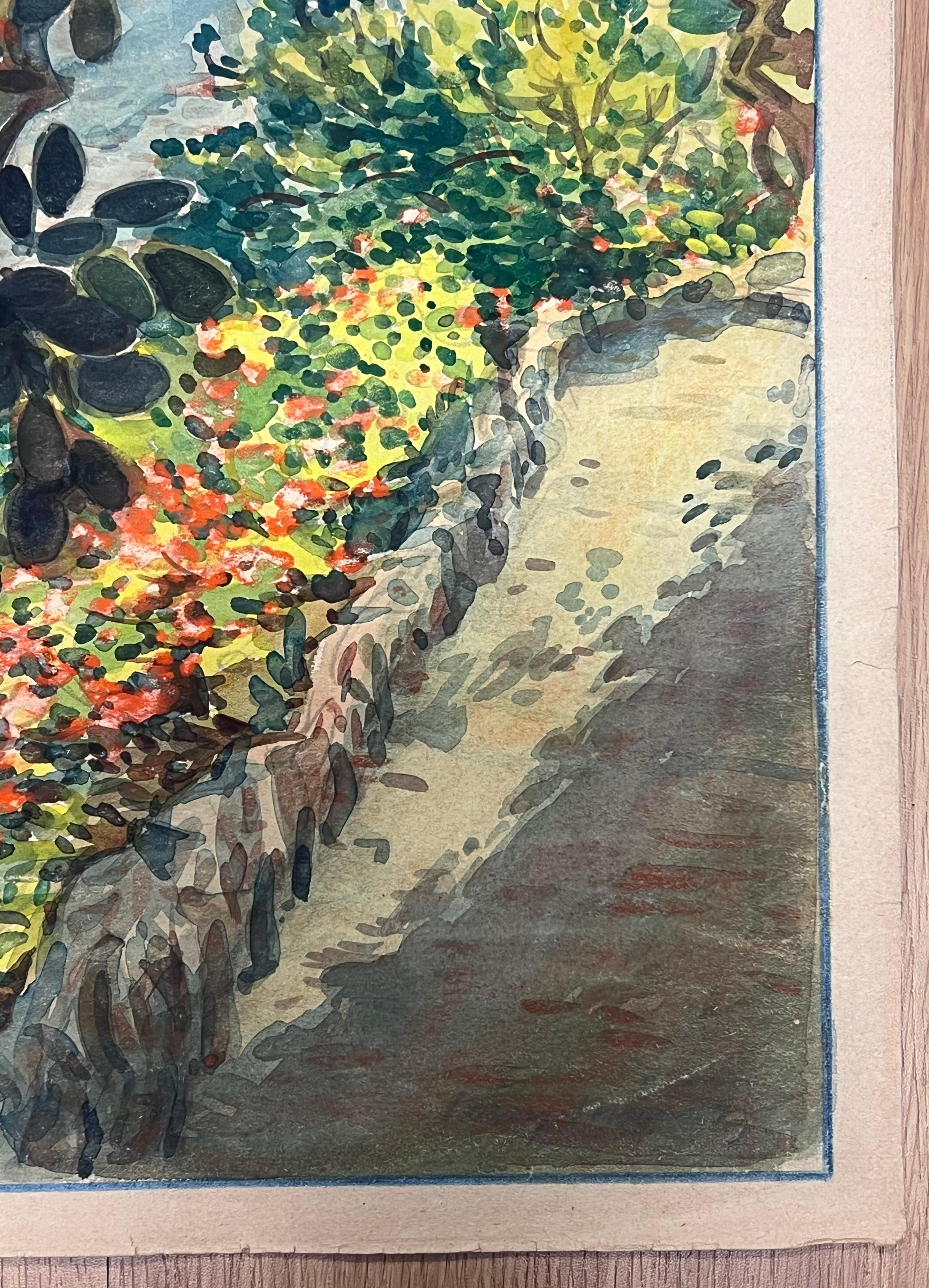 Escena callejera de Mónaco 
Tony Minartz (francés, 1873 - 1994)  
acuarela firmada sobre papel de artista
verso de la inscripción
cuadro : 13 x 17 pulgadas
Procedencia: colección privada en el sur de Francia, 
Estado: muy buen estado, con algunas