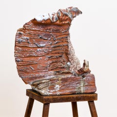 Large ceramic wood-fired sculpture: 'Apparition '