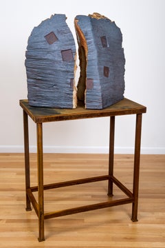 Large scale wood-fired ceramic sculpture: 'Voice '