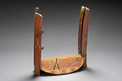 Wood-fired ceramic abstract sculpture: 'Anthropocene'