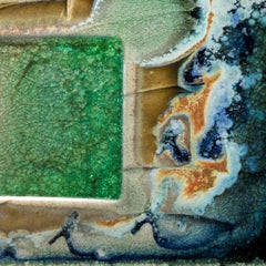 Peinture en céramique cuite au feu de bois : « Peinture de feu de bois 10.4.19 »