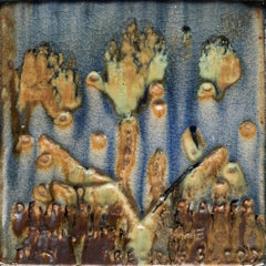 Wood Fired Ceramic Painting: 'Fire Painting 16.6.18'