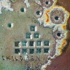 Peinture en céramique cuite au feu de bois : « Peinture de feu de bois 8.4.18 »