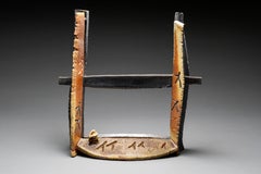 Abstrakte Skulptur aus gebrannter Keramik: 'Waiting' (Warten)