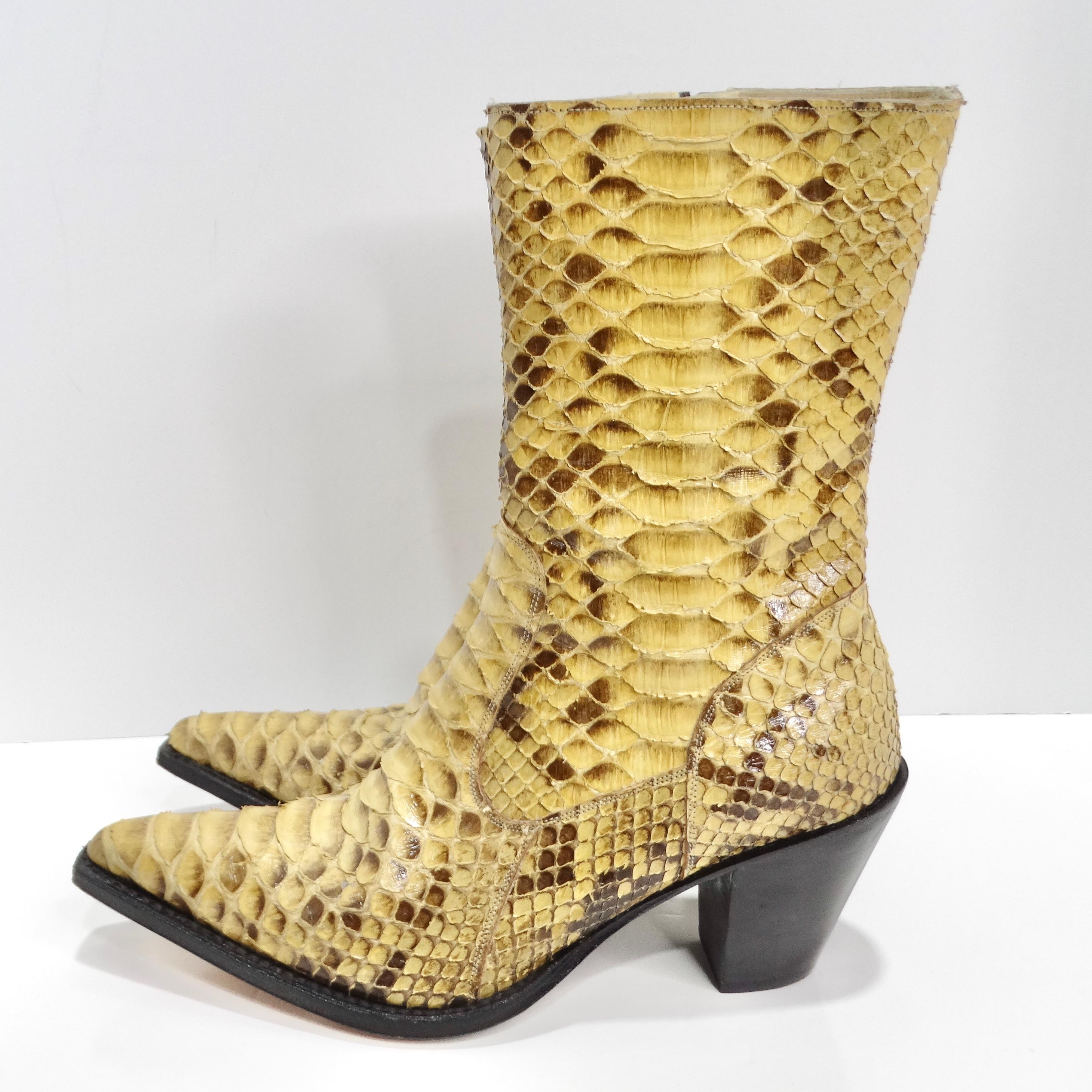 Tony Mora Python Cowboy Boots For Sale 2