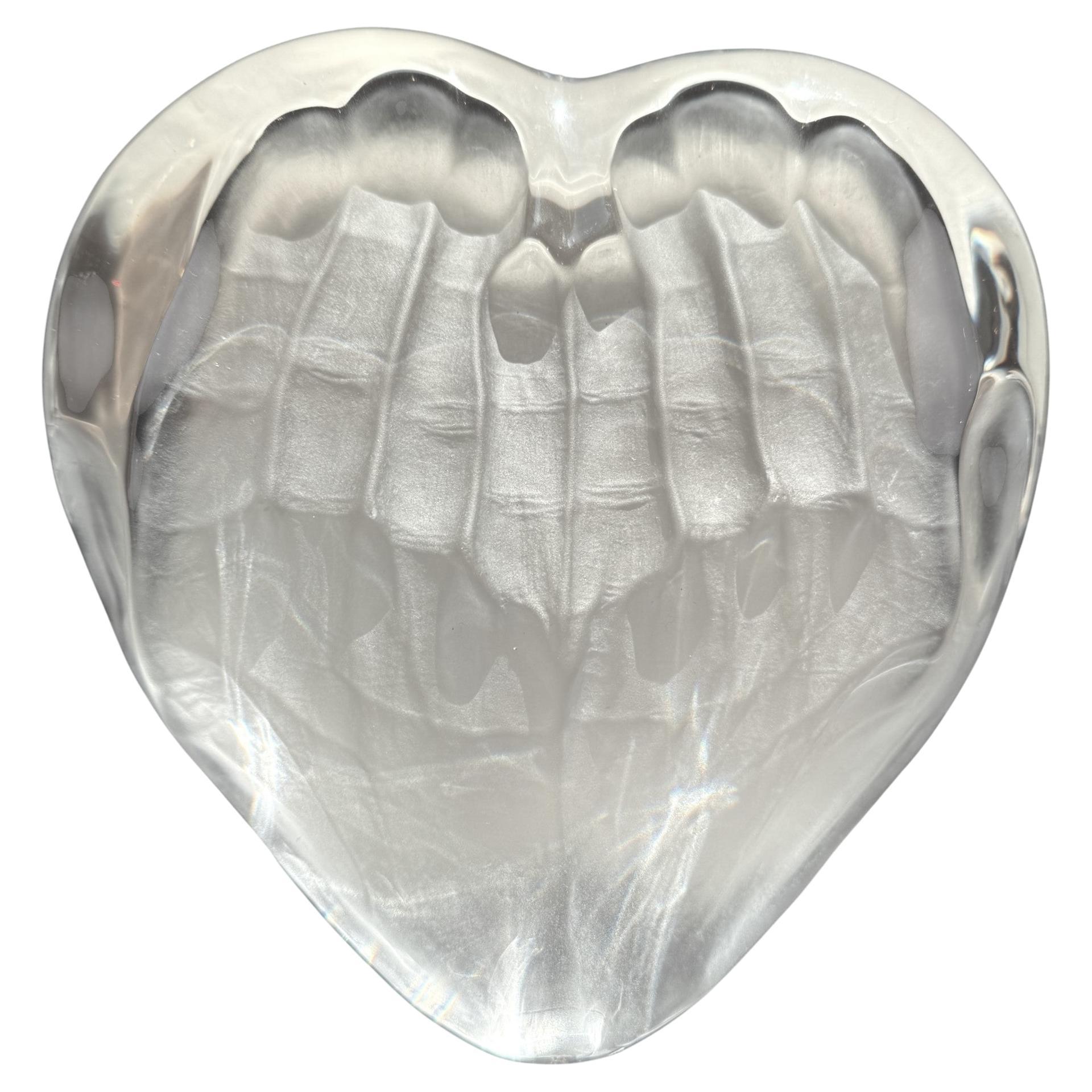 Tony Morgan für Daum - Kristall-Skulptur "Von Händen getragenes Herz" (437/500)