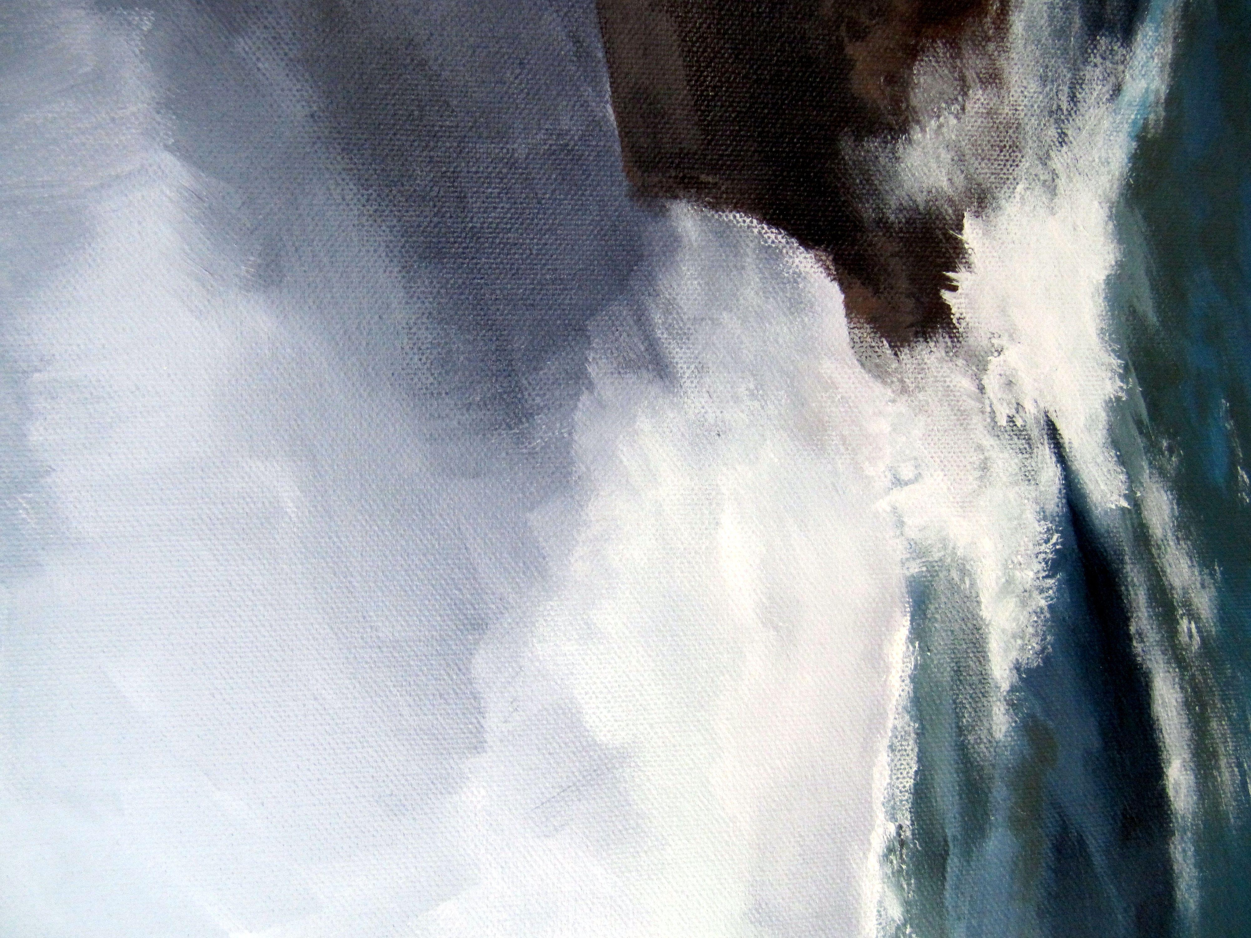 Fastnet Fury, Painting, Acrylic on Canvas For Sale 1
