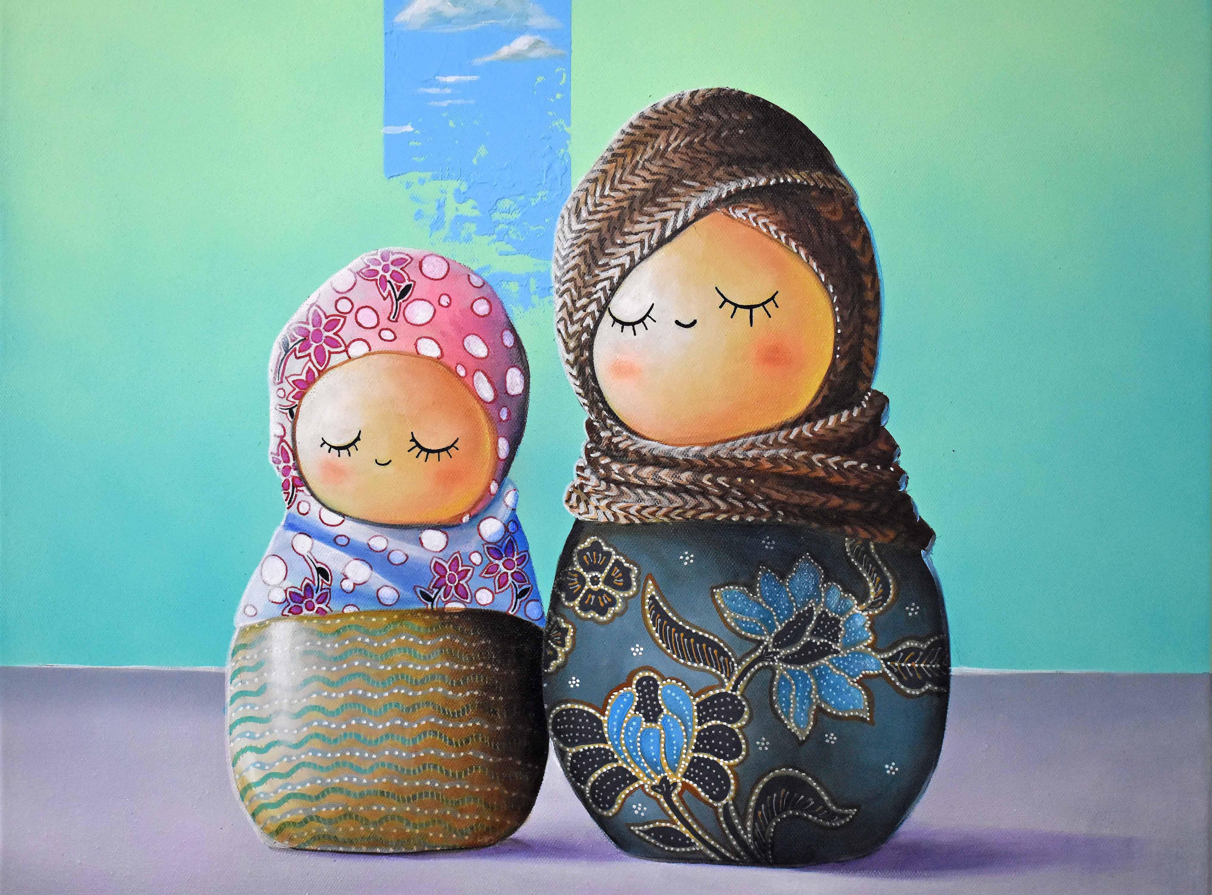 Boneka Kokeshi #01 – Painting von Tony Ng