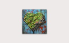 "Exploration of Love #2", Batik sarong in folding heart-shaped, Nyonya Baba