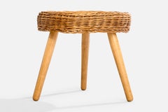 Tony Paul Attribution, Sgabello, Wood, Canna, USA, anni 50
