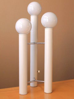 Tony Paul for Mutual Sunset Mid Century Modern Table Lamp! Rare 1960s White