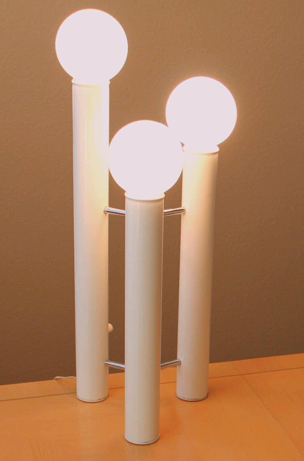 Tony Paul for Mutual Sunset Mid Century Modern Table Lamp! Rare 1960s White For Sale 2