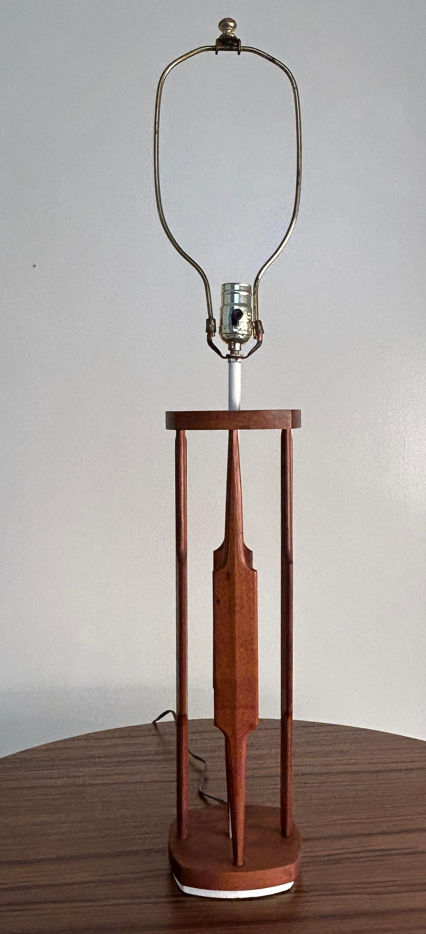 Tony Paul pour Westwood Industries Noyer et acier blanc  Lampes de table 