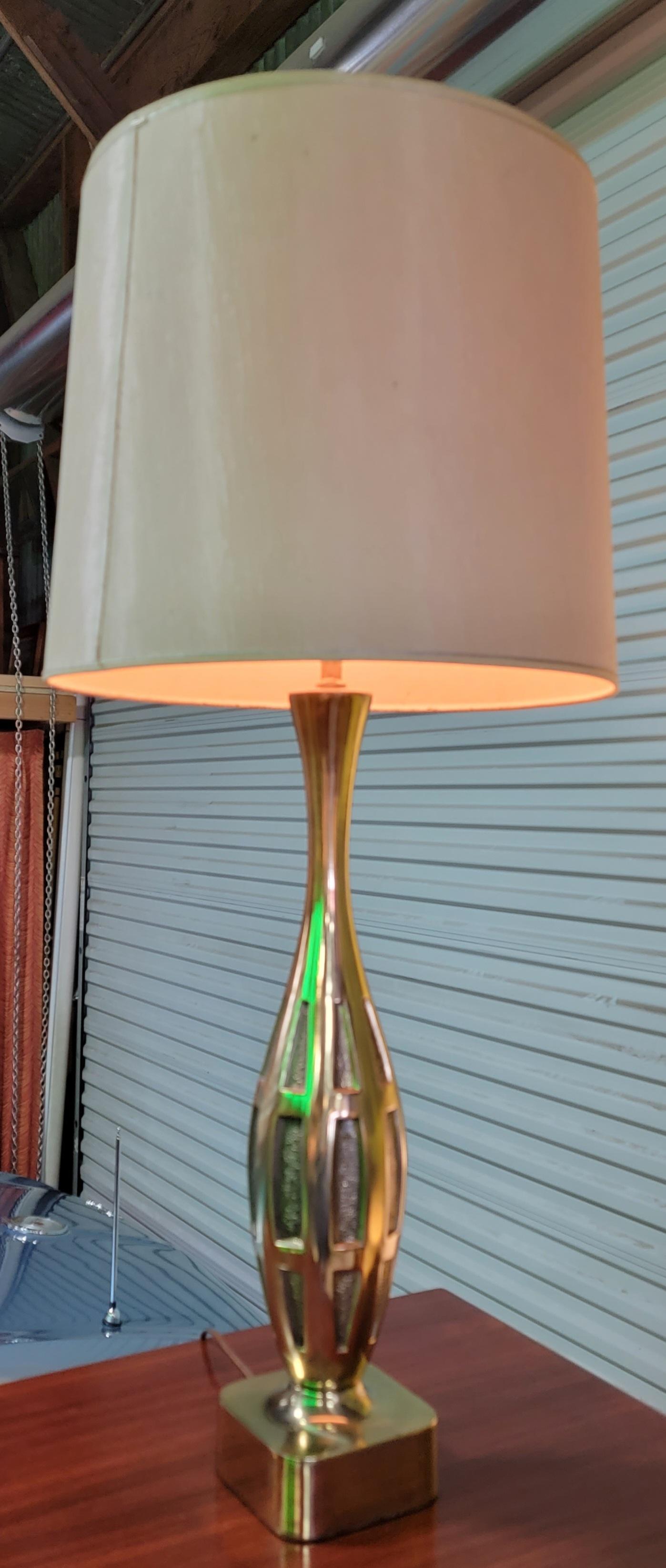 Tony Paul for Westwood Studios Brass Lamp In Good Condition For Sale In Fulton, CA