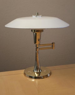 Tony Paul Mutual Sunset Mid Century Modern Saucer Lamp! 50s Atomic Westwood Era