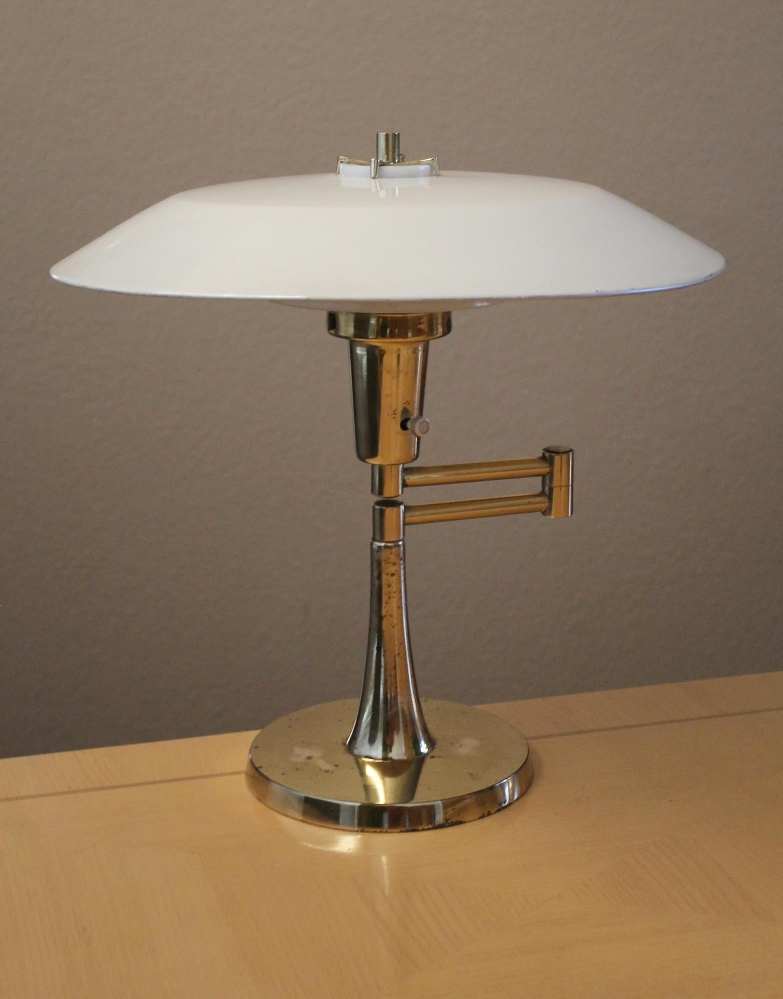 Tony Paul Mutual Sunset Lamps, una lampada a piattino moderna del medio secolo! Iron Man 2 anni '50 in vendita 2