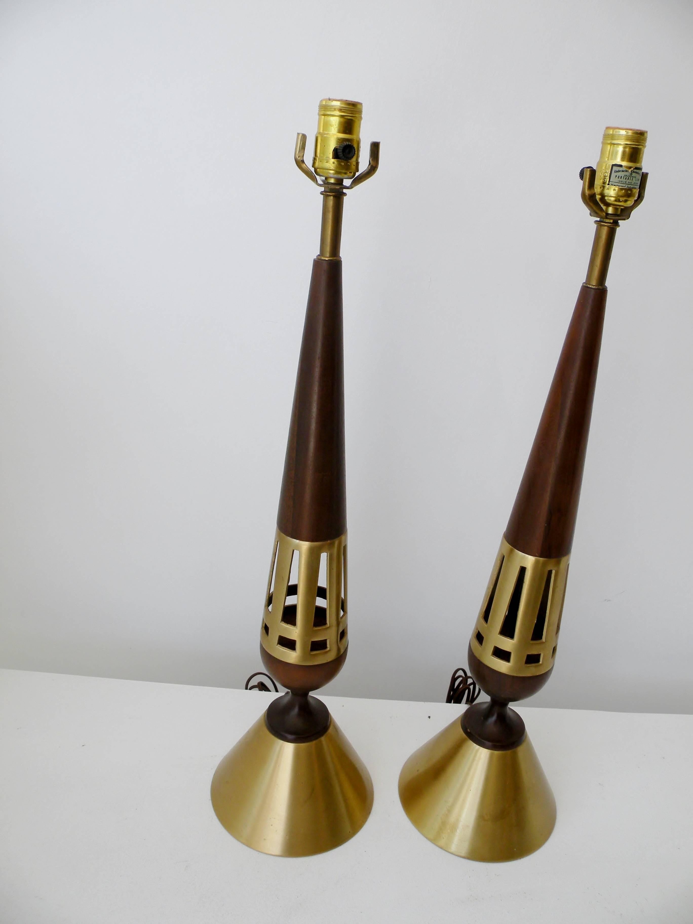 20th Century Tony Paul Pair of Table Lamps for Westwood Lighting For Sale