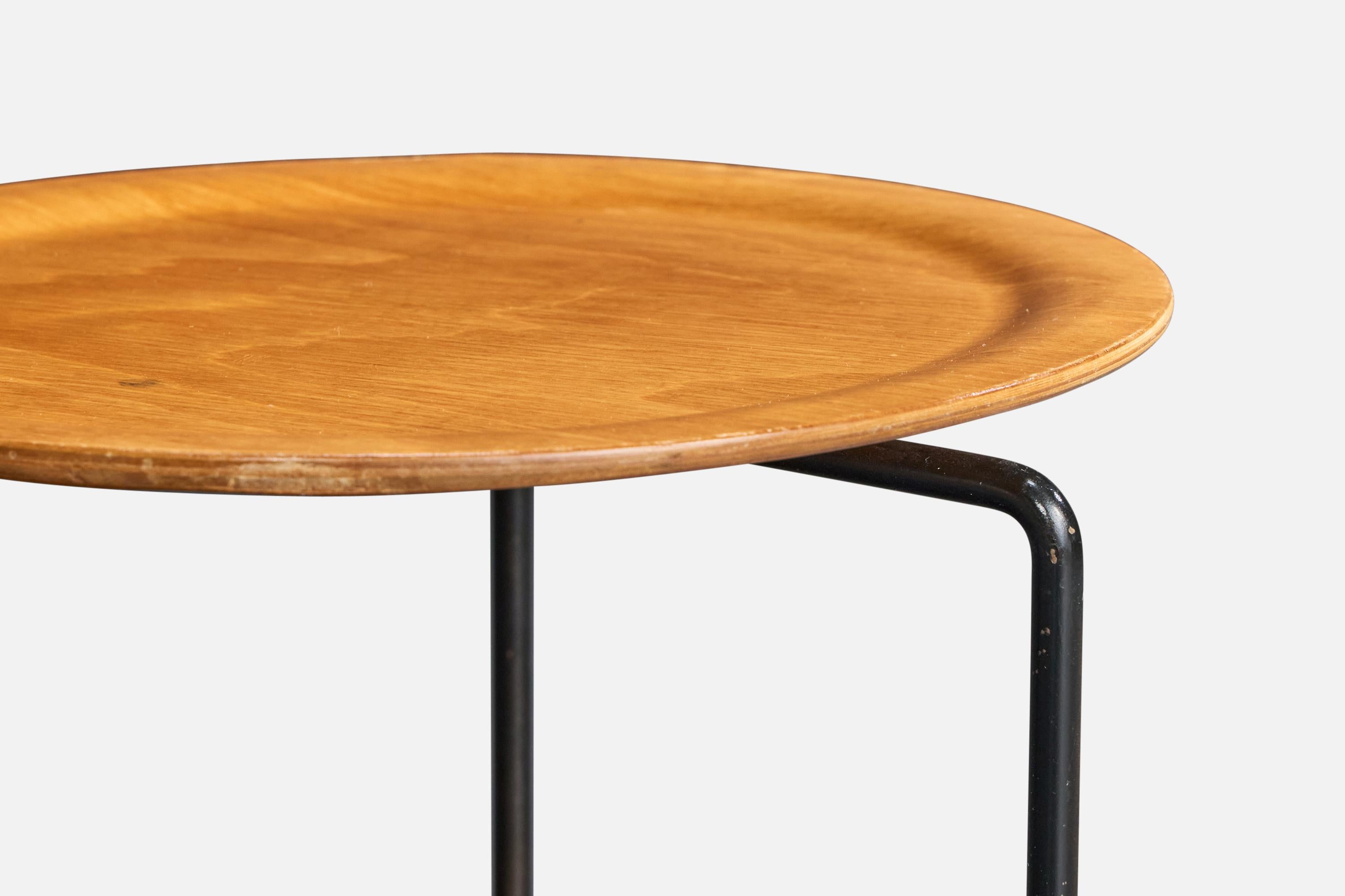 Tony Paul, Side Tables, Iron, Plywood, USA, 1950s For Sale 3