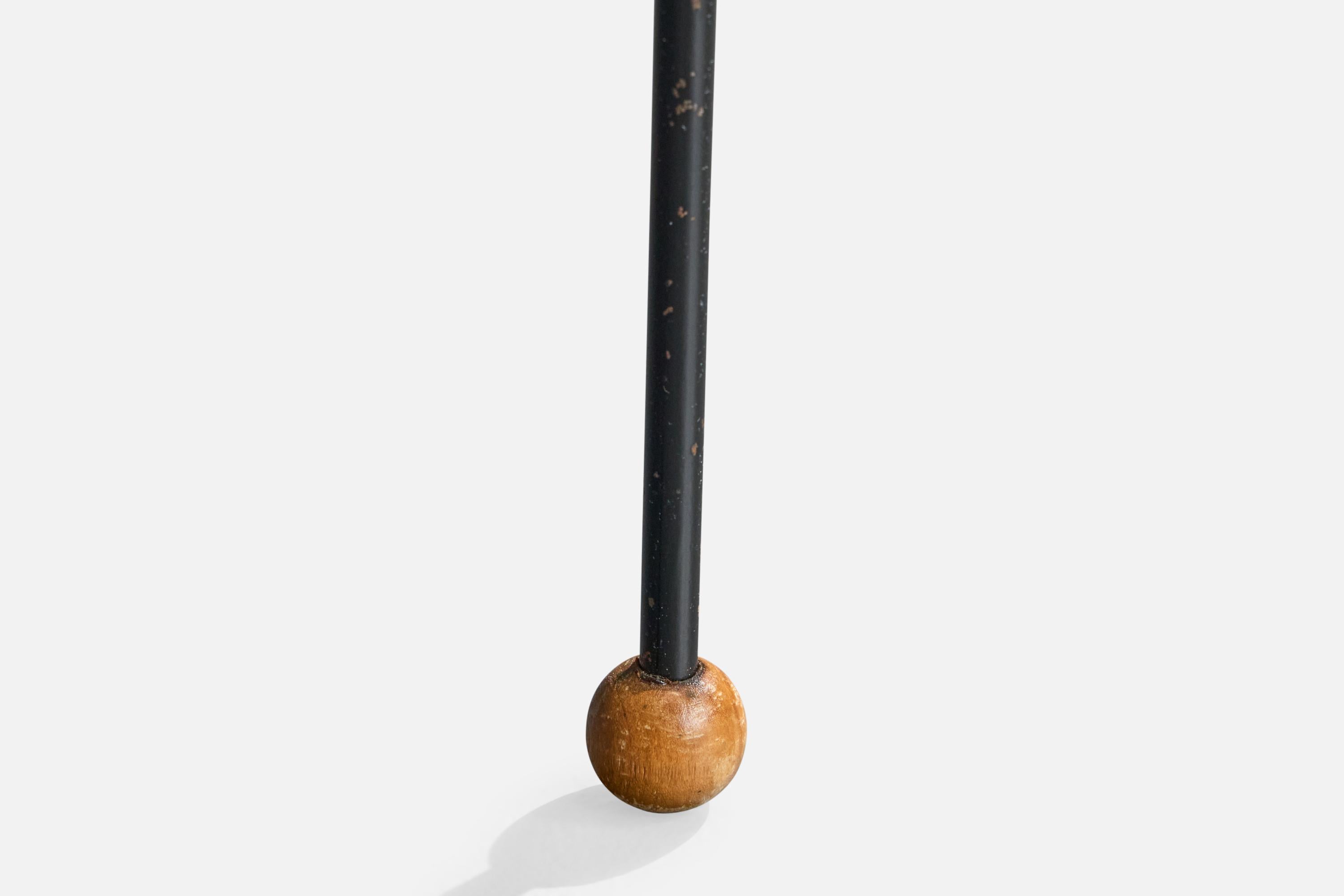 Tony Paul, Side Tables, Iron, Plywood, USA, 1950s For Sale 4