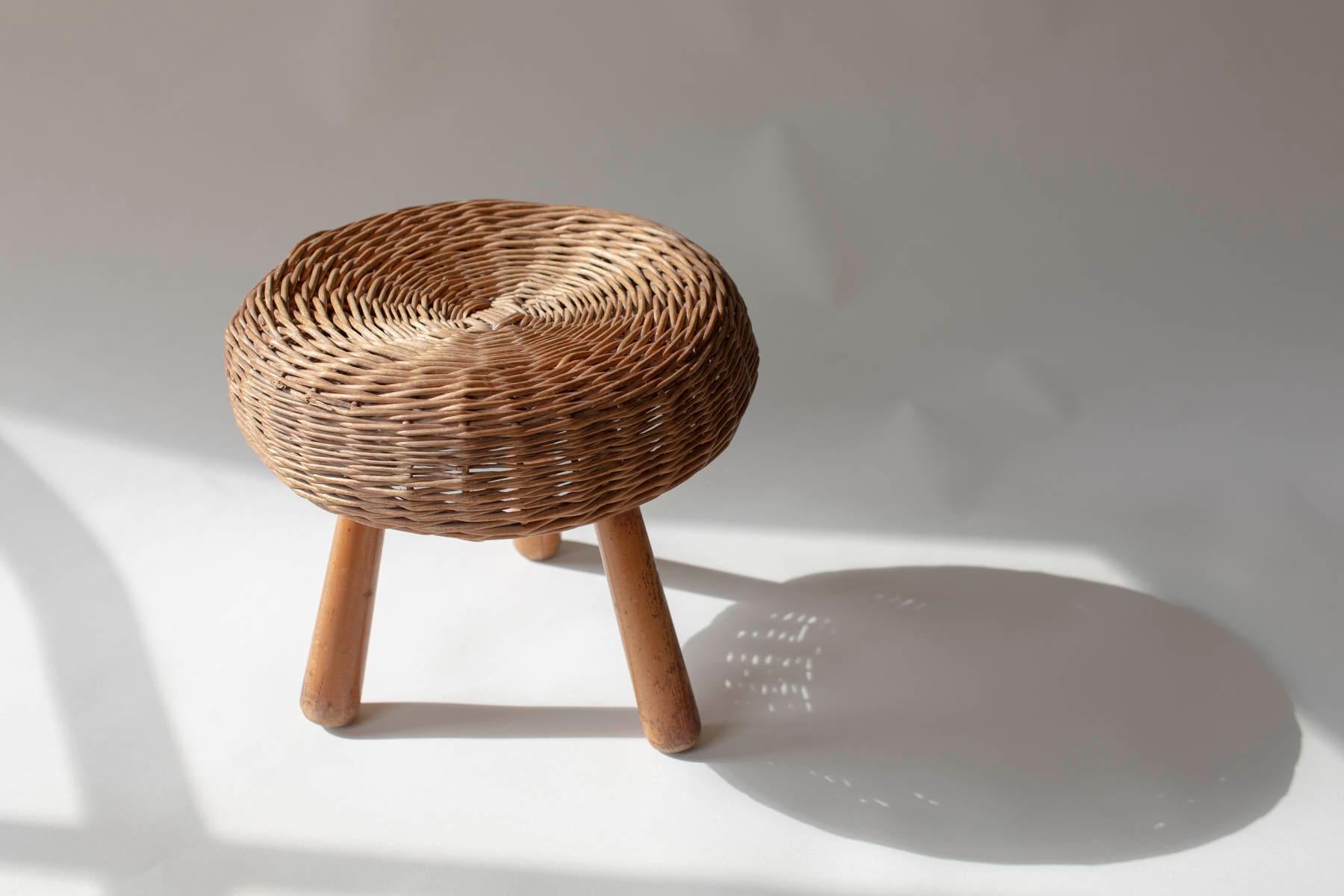 Tony Paul was a midcentury American designer known for his use of rattan and other natural materials. He was particularly skilled at creating furniture pieces that blended traditional techniques with modern design elements.

A Tony Paul rattan