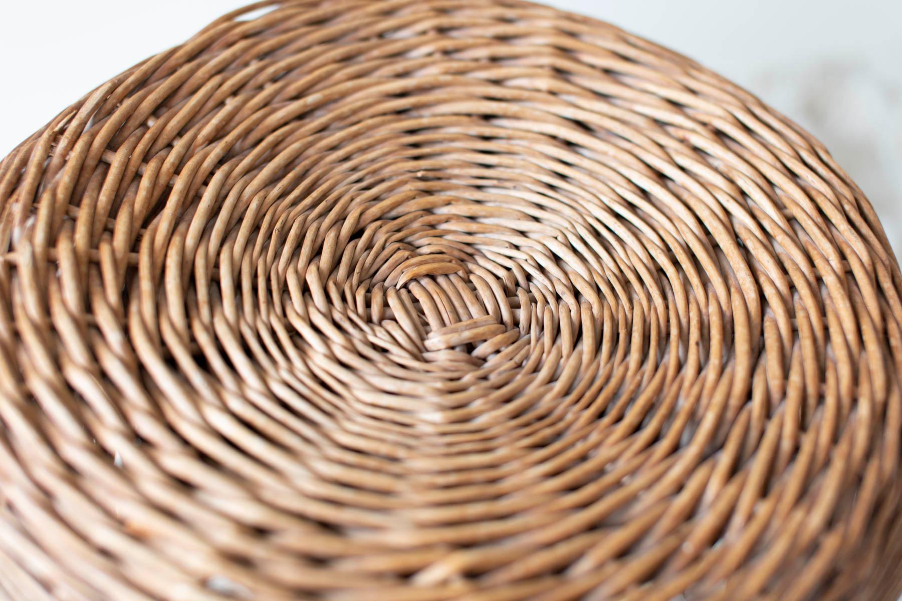 American Tony Paul Wicker Stool, 1950s