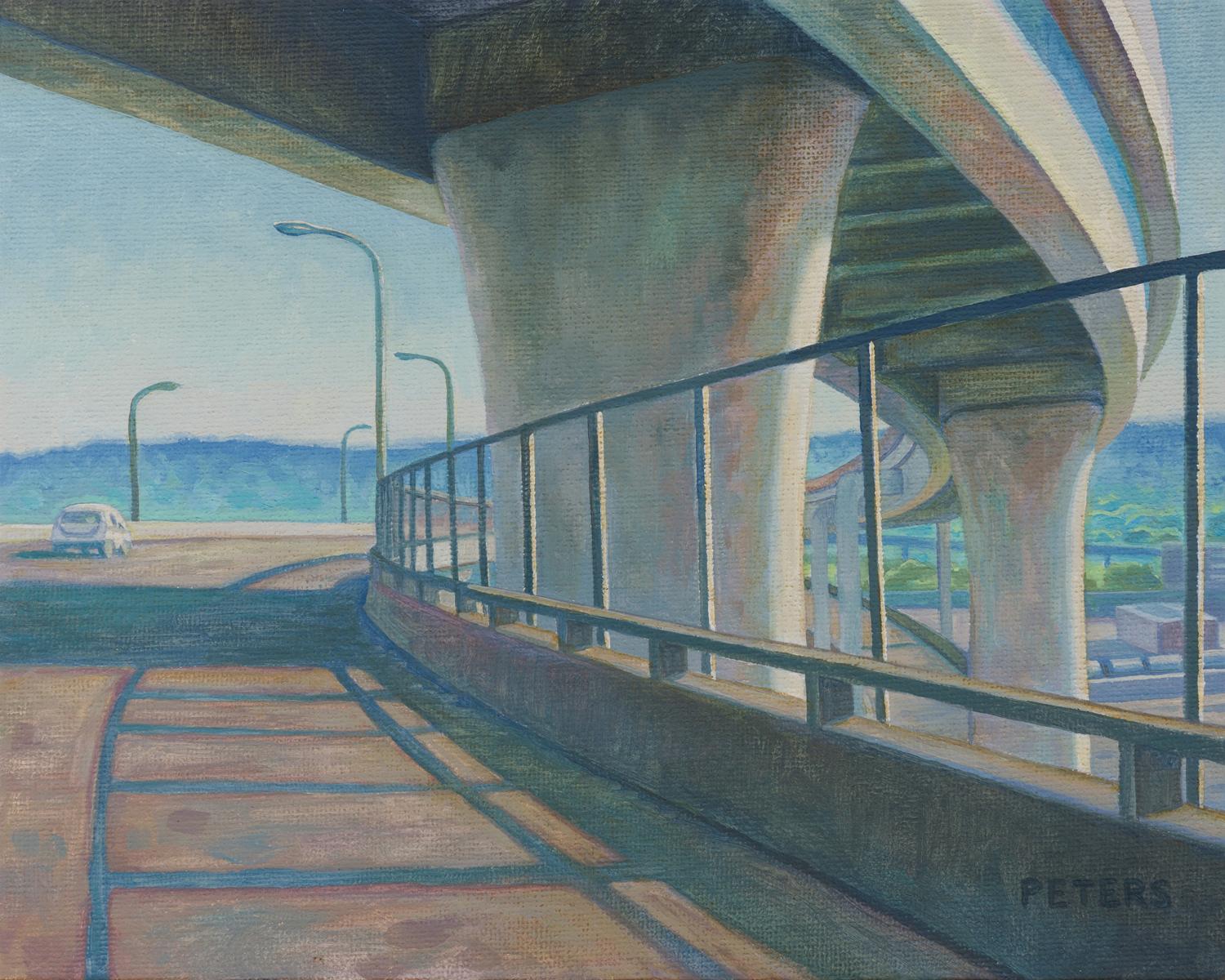 Overpass; Portland, Oregon - Painting by Tony Peters