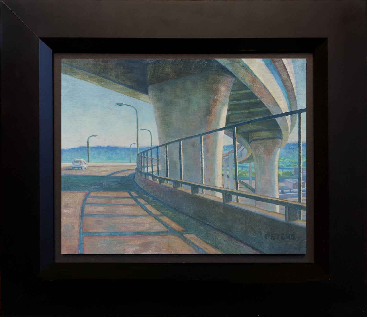 Tony Peters Landscape Painting - Overpass; Portland, Oregon