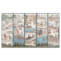 Tony Porto Hand Painted Chinoiserie Mural