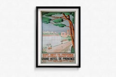 Cartel original de Tony de 1928 para el Grand Hotel de Provence