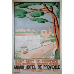 Tony's 1928 original poster for the Grand Hotel de Provence