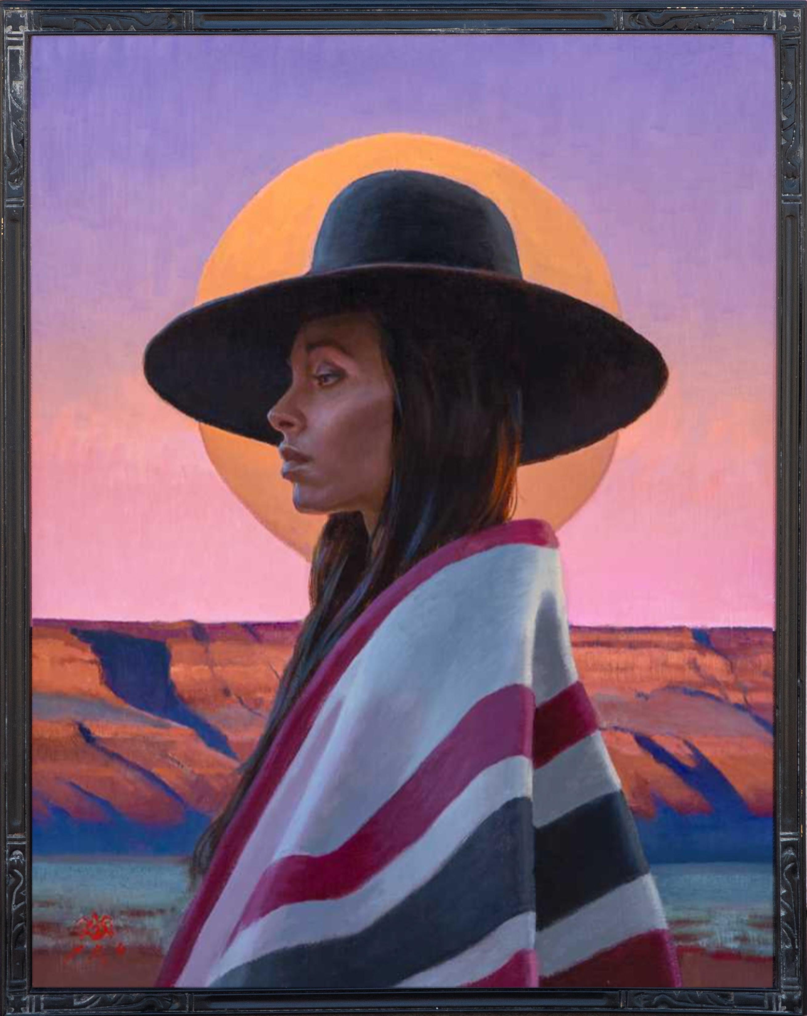 Tony Pro Portrait Painting - Lunar Embrace
