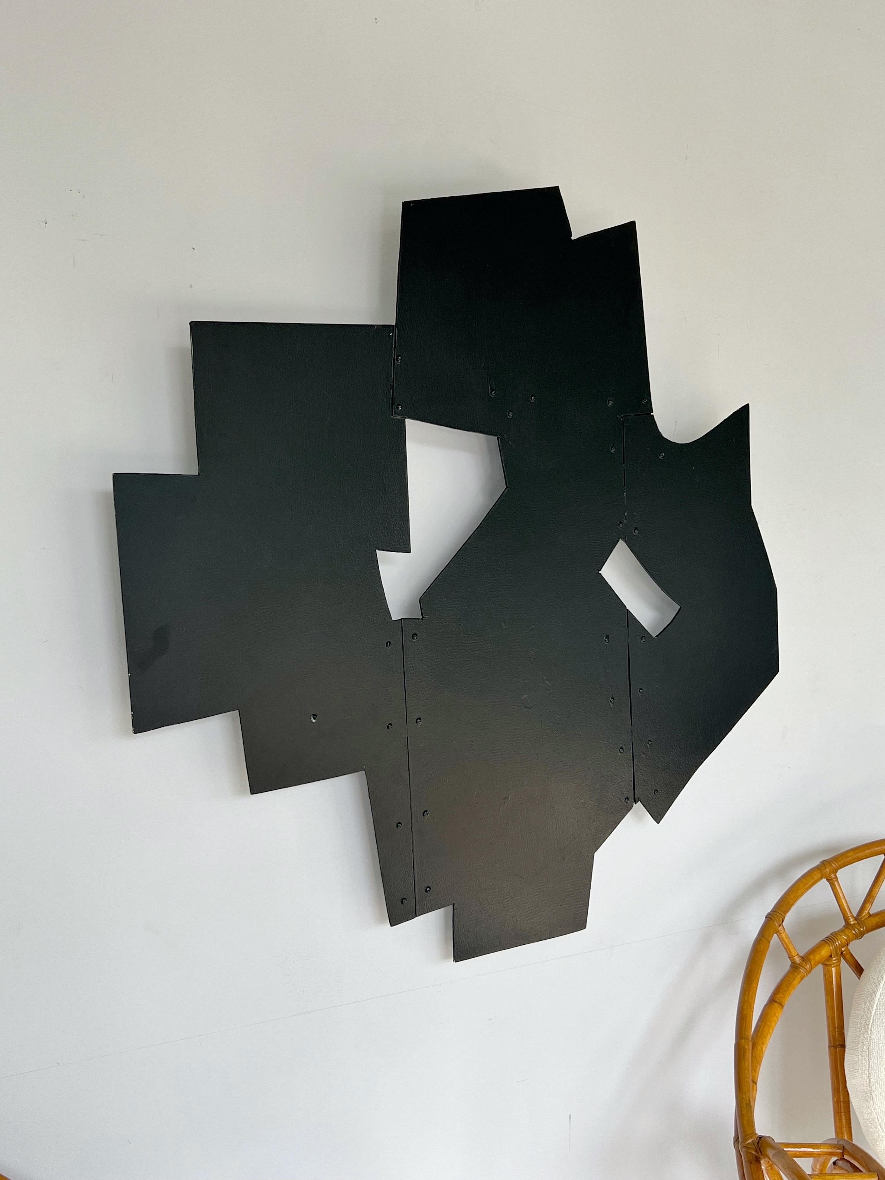 Tony Rosenthal Large Wall Metal Sculpture In Good Condition For Sale In Miami, FL