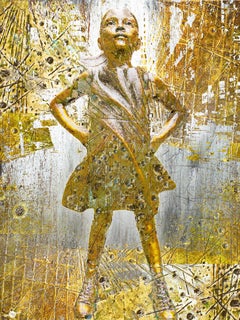 Fearless Girl, Mixed Media auf Leinwand