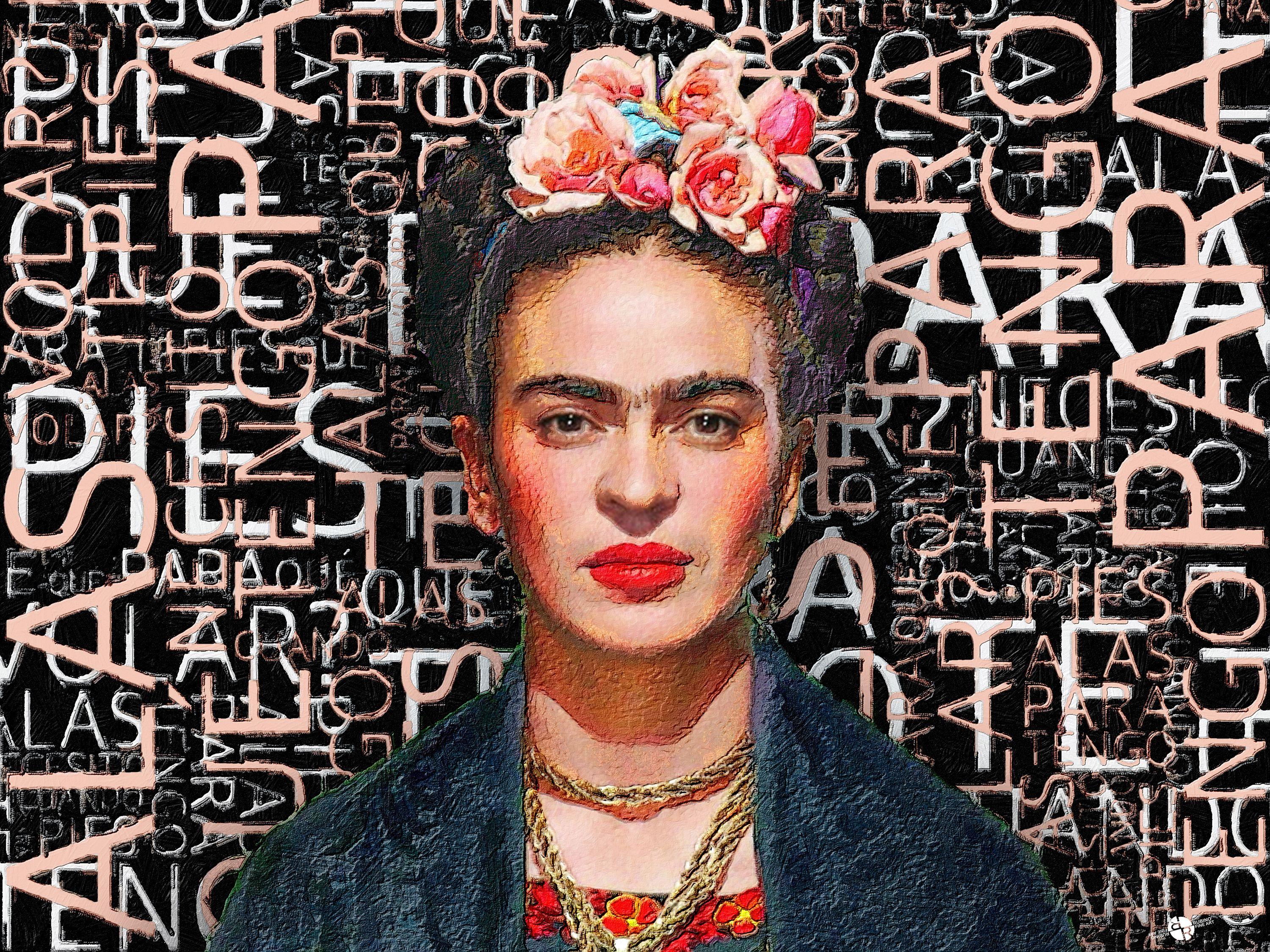 Frida Kahlo, Mixed Media on Canvas - Mixed Media Art by Tony Rubino