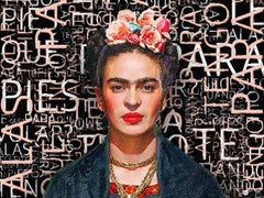 Frida Kahlo, Mixed Media on Canvas