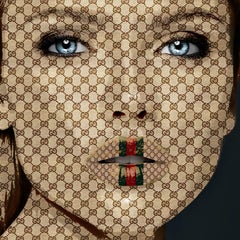 Gucci Woman, Mixed Media on Canvas