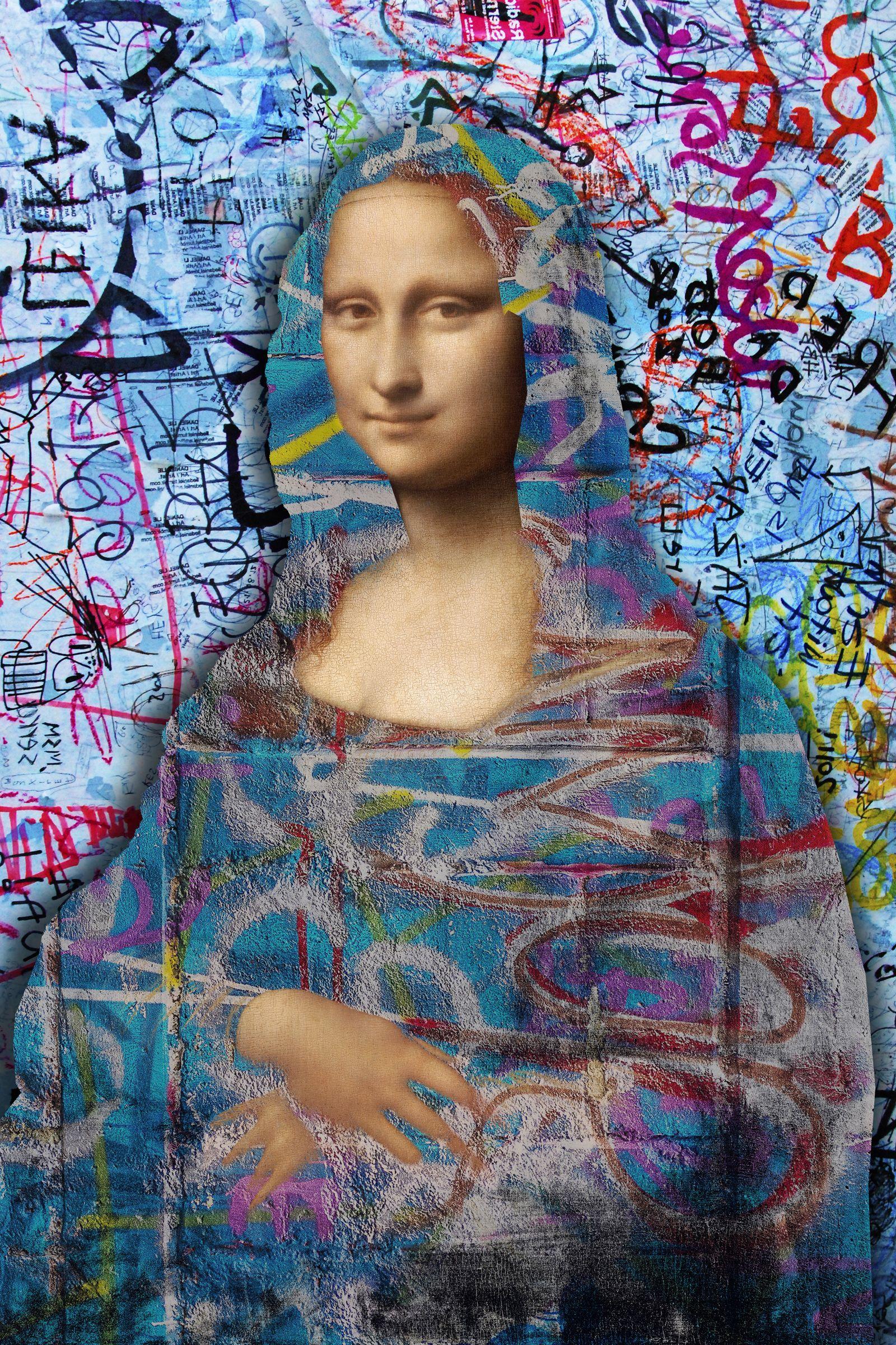 Leonardo da Vinci's Portrait of Mona Lisa, Mixed Media on Canvas - Mixed Media Art by Tony Rubino