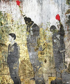 1968 Olympics Black Power salute, Painting, Acrylic on Canvas