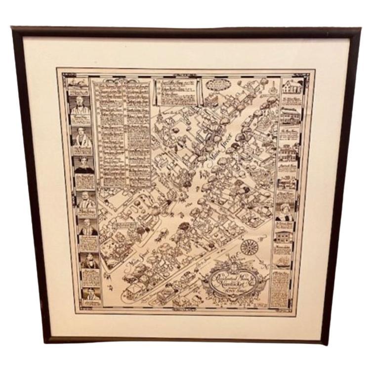 Tony Sarg Map of Nantucket Town, 1937