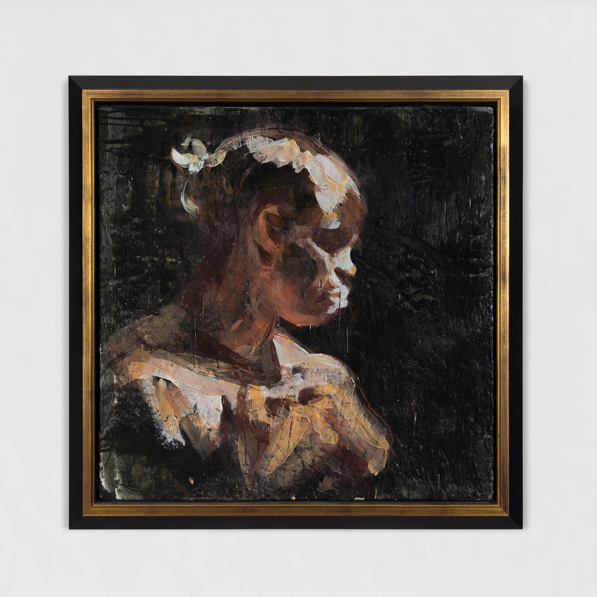 Tony Scherman Portrait Painting - Profile of Simone