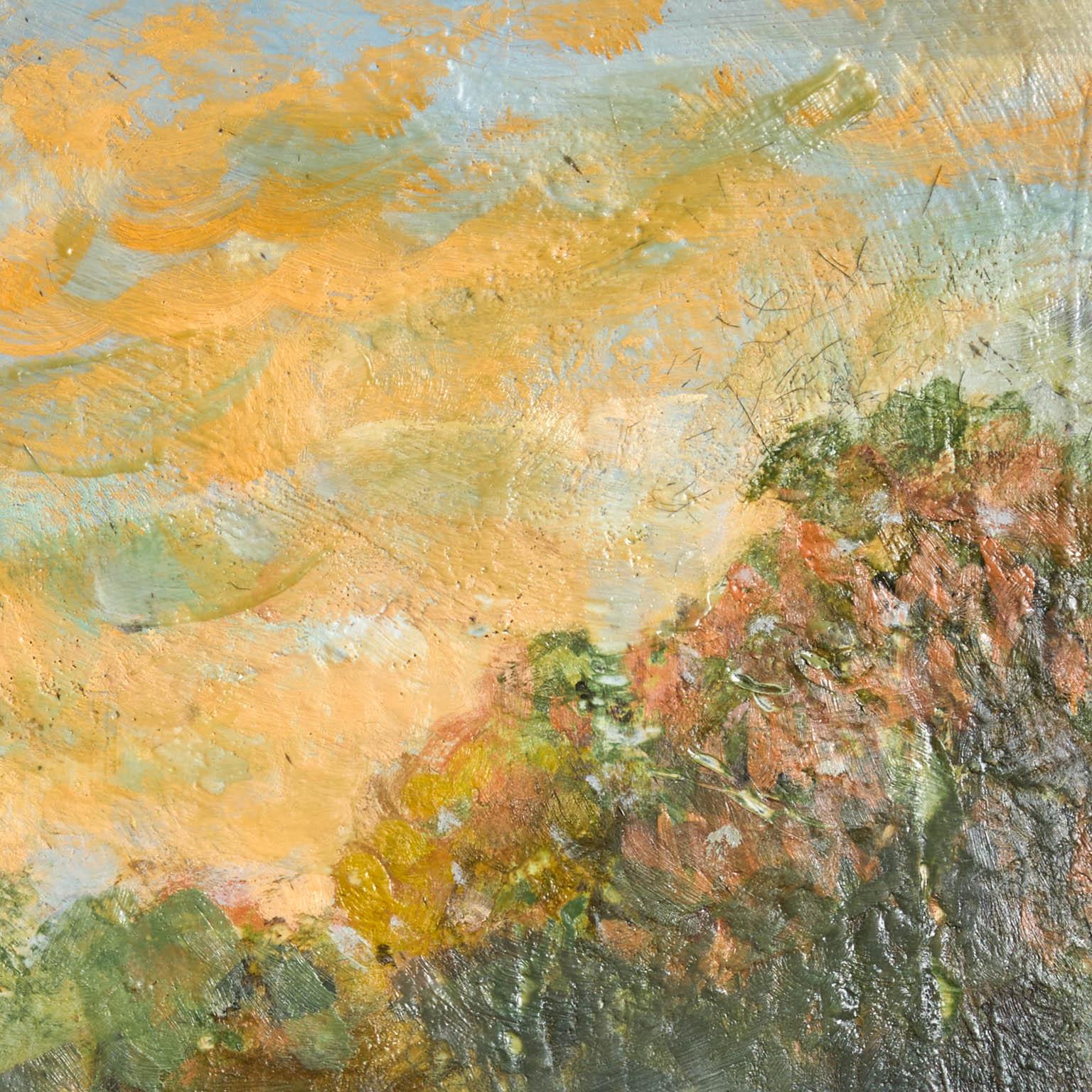 Senza titolo - Landscape Painting Beige di Tony Scherman