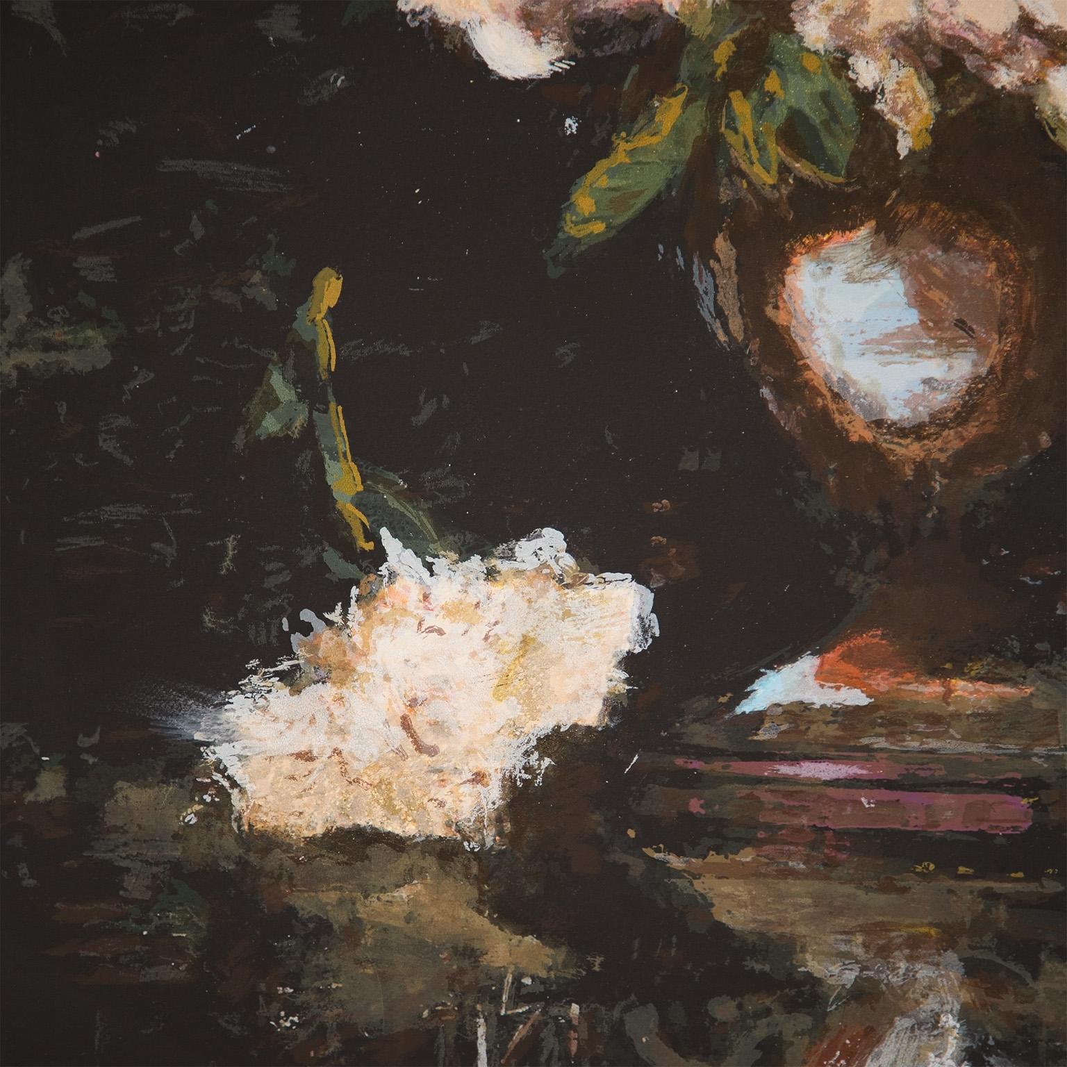Conversations with the Devil: Peonies - Contemporary Print by Tony Scherman