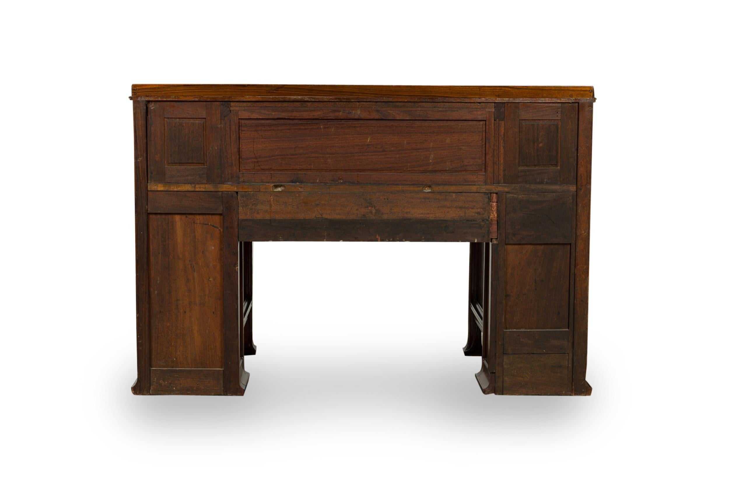 Wood Tony Selmersheim French Art Nouveau Oak and Brass Architect's Desk For Sale