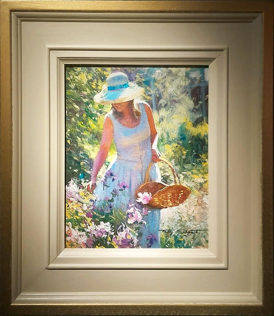 Tony Sheath Still-Life Painting - Picking Flowers